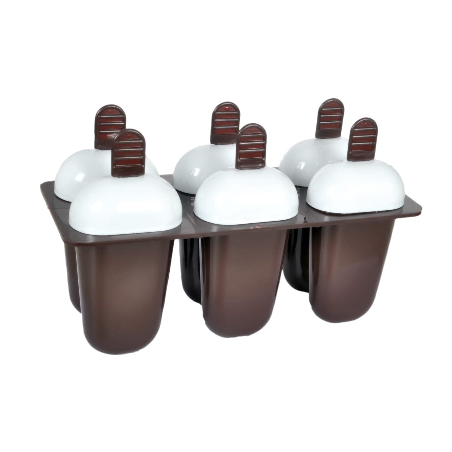 Plastic Ice Candy Maker Kulfi Maker Moulds Set with 6 Cups (Multicolour) Plastic Ice Candy Maker Kulfi Maker Moulds Set with 6 Cups (Multicolour)